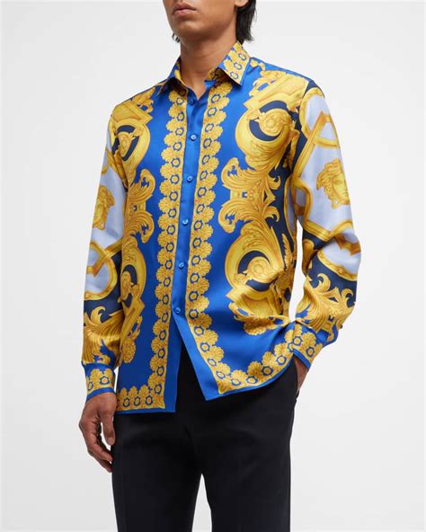 versace baroque shirt kijiji|versace barocco silk shirt.